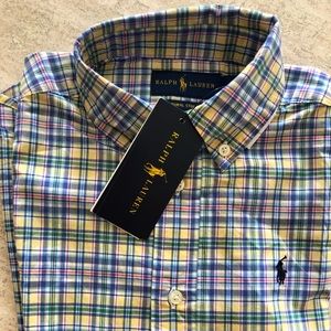 NWT Ralph Lauren short sleeve button down size 7